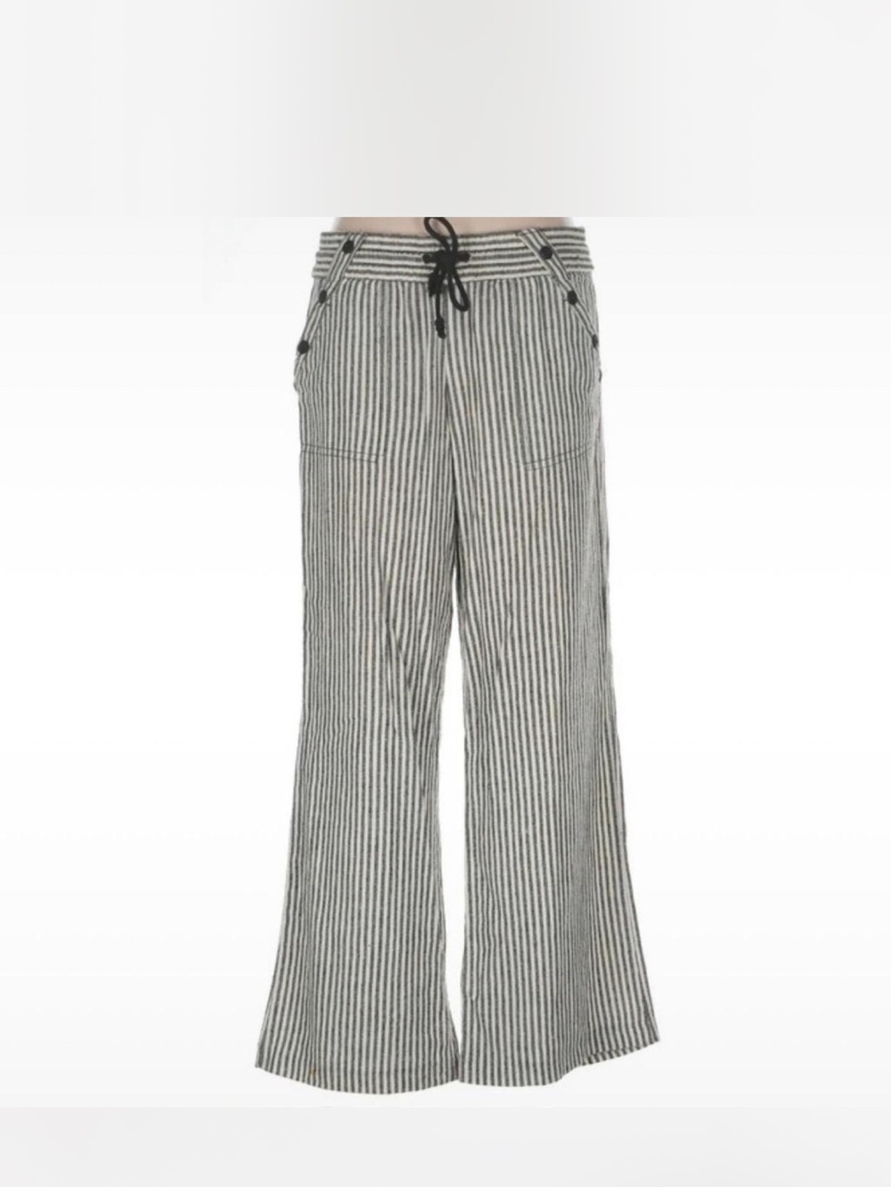 Rewind Black & White Striped Pants